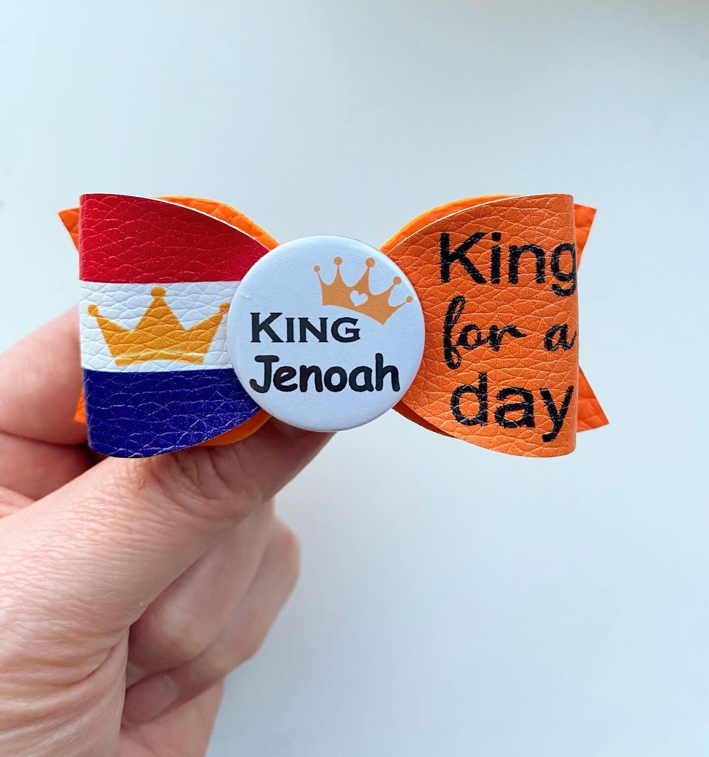 Jongens broche King (naam)