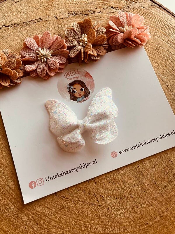 Vlinders glitter in verschillende kleuren