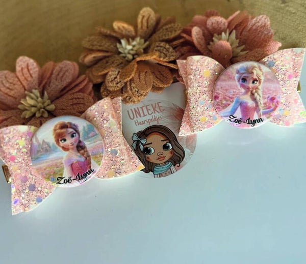 Frozen lente strik met naam