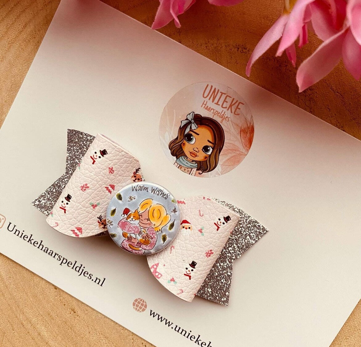 Blond amsterdam kerst strik