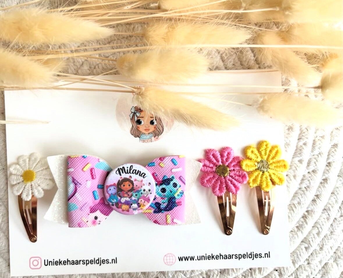 Setje Gabby met 3 speldjes