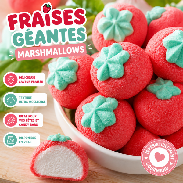 Fraises Géantes Marshmallows