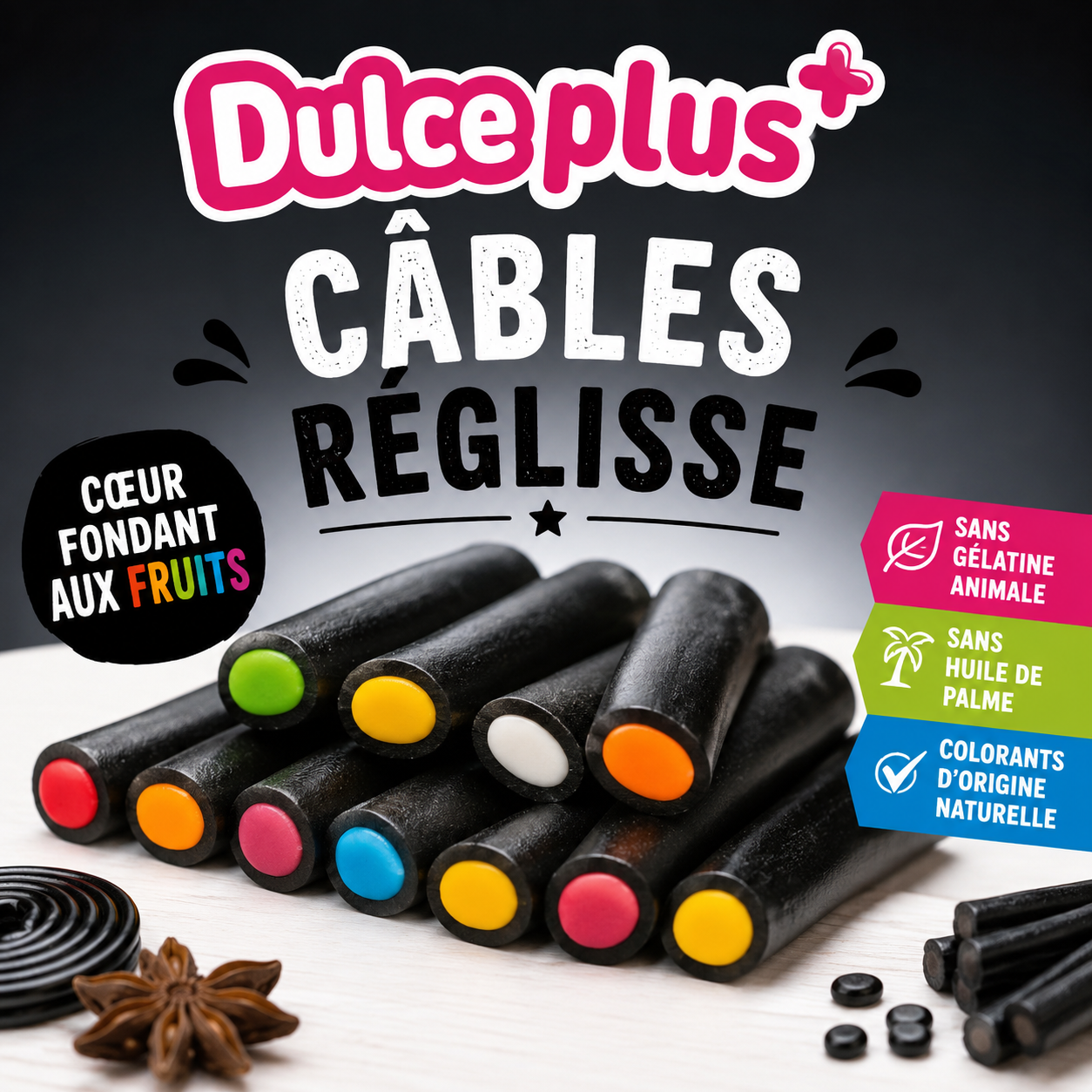 Dulceplus Mini Cable réglisse