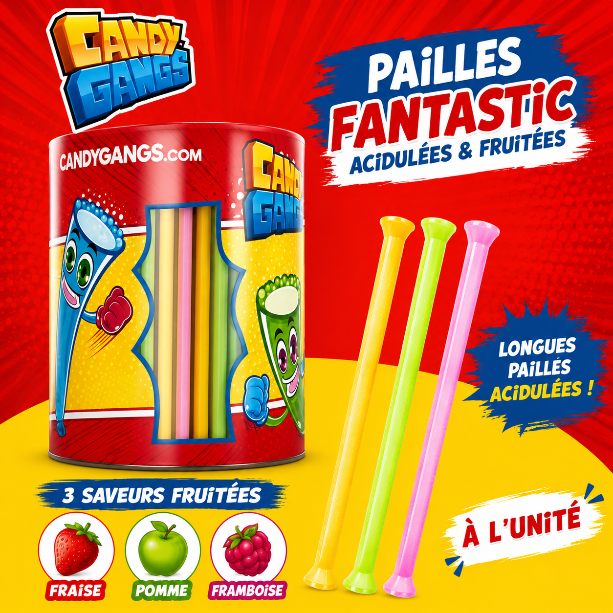 Candy Gang Pailles fantastic Straws