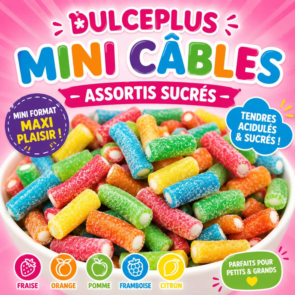Dulceplus Mini Cable assortis