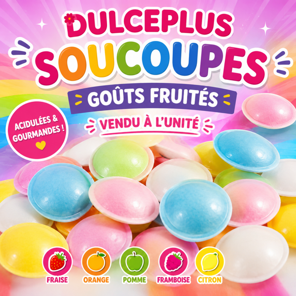 Soucoupes aux goûts fruités