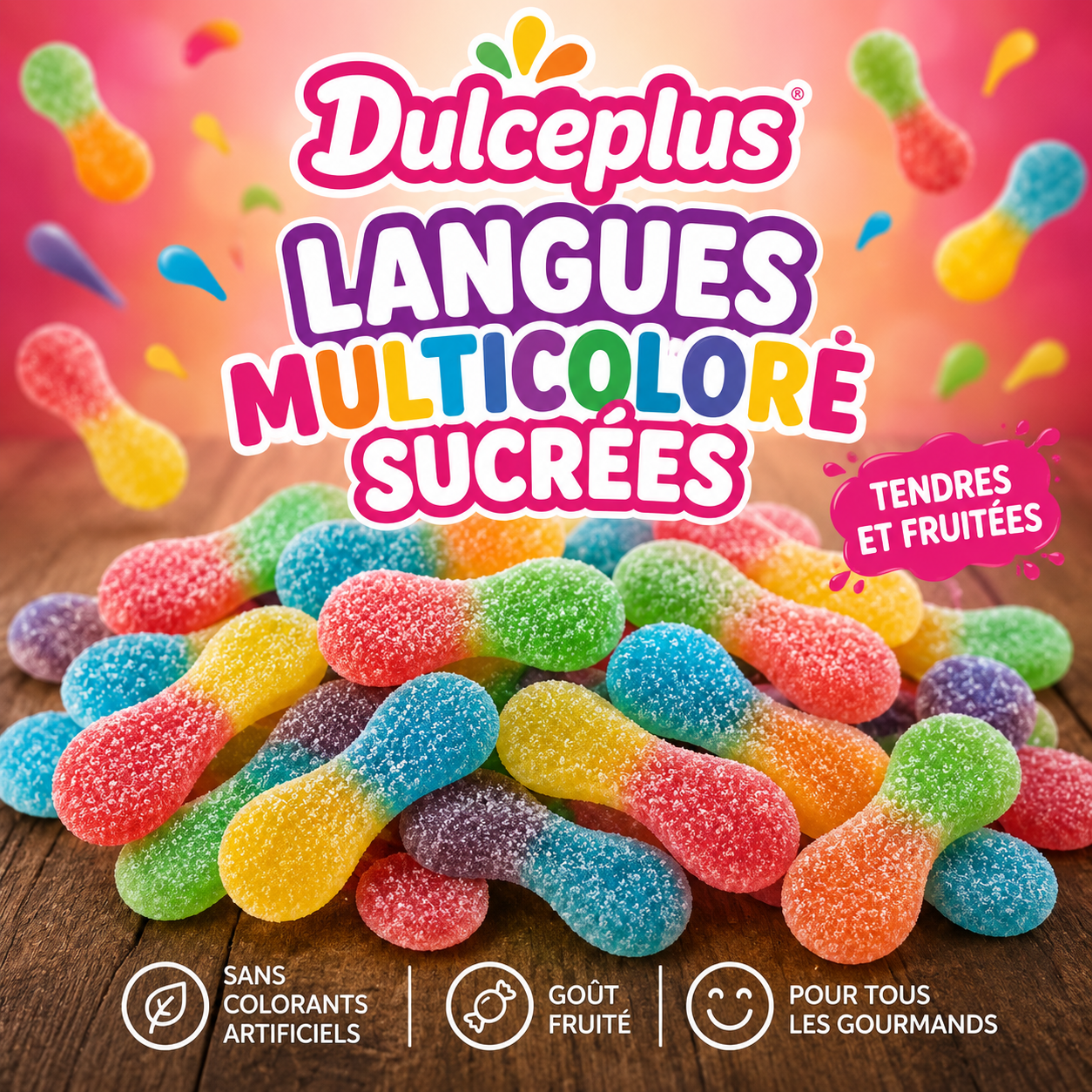 Dulceplus Langues multicolores