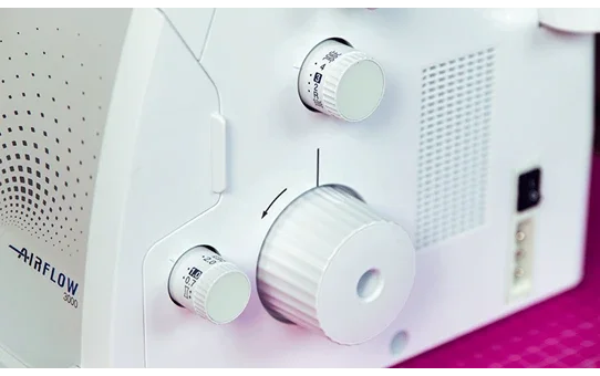 Brother airflow 3000 farbcodierte einfädelwege