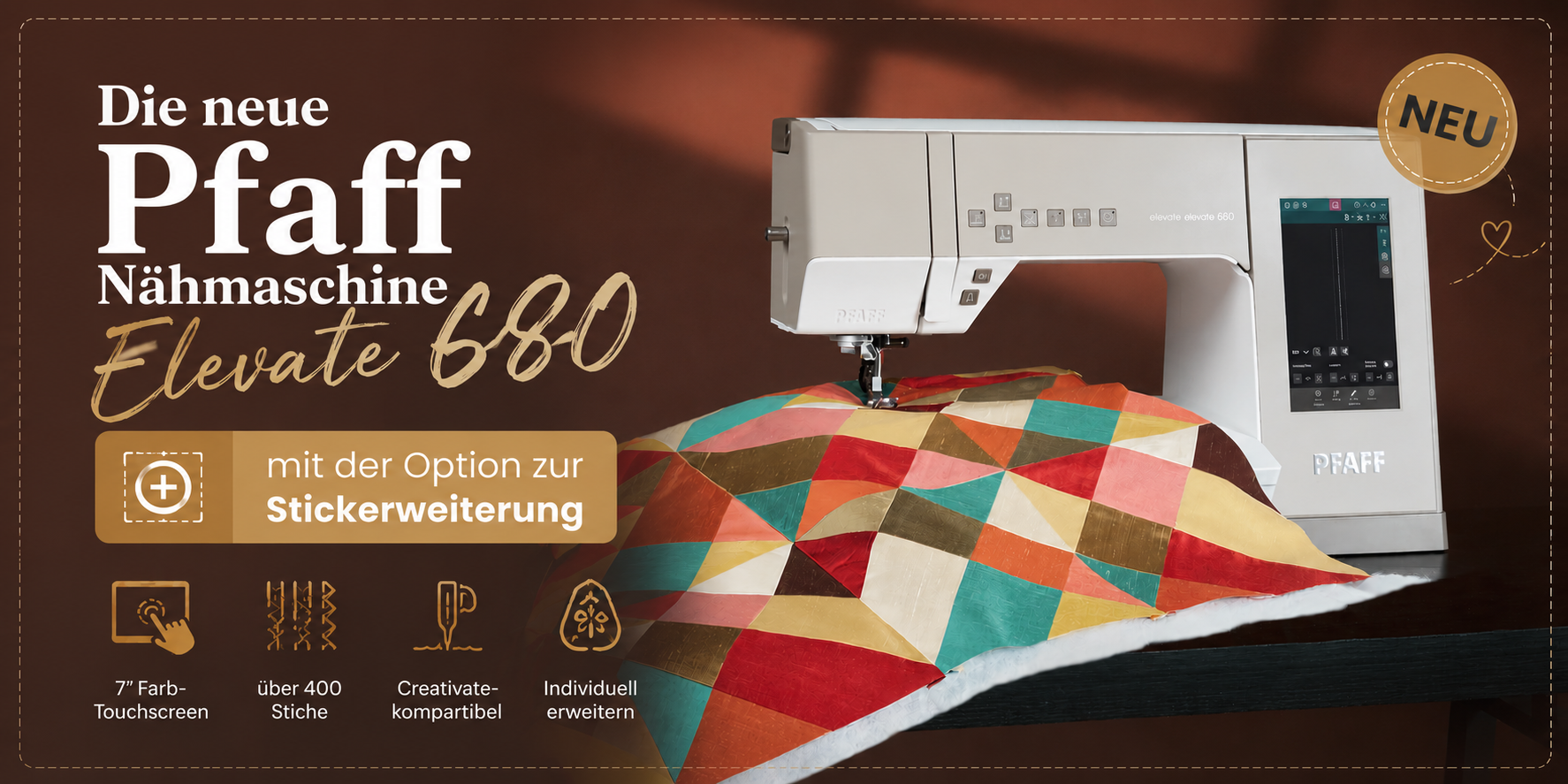 Pfaff elevate 680 Nähmaschine