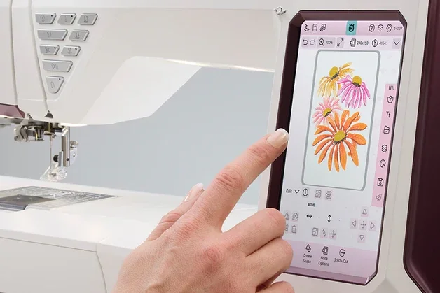 Husqvarna Viking Designer Topaz 65 Bildschirm