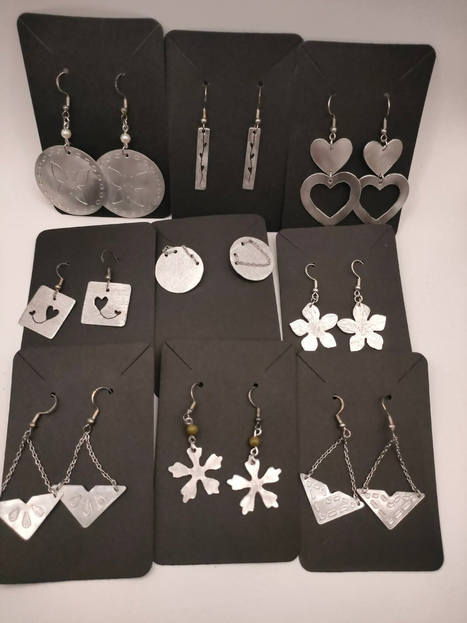 Boucles d'oreilles aluminium