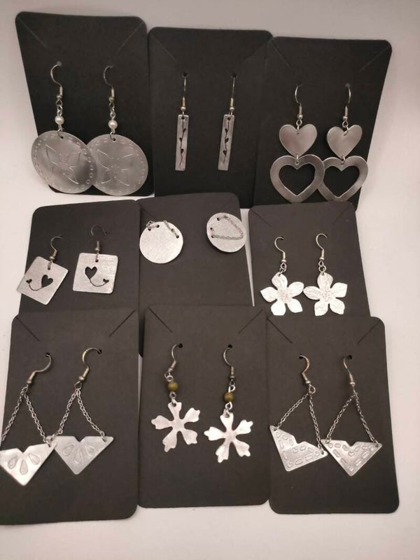 Boucles d'oreilles aluminium