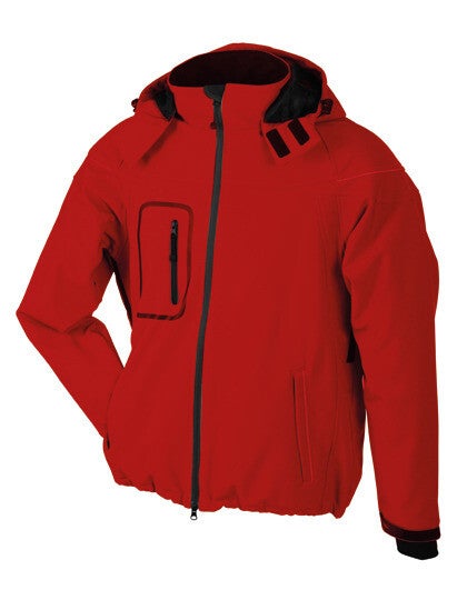 Men`s Winter Softshell Jacket Red