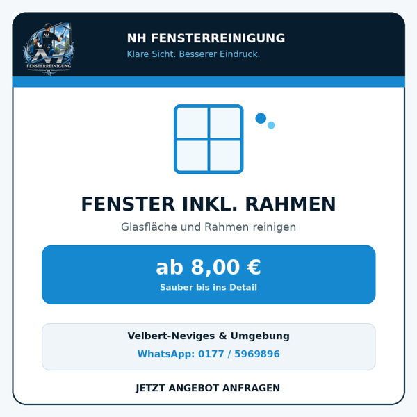 Fenster Inkl. Rahmen Innen & außen