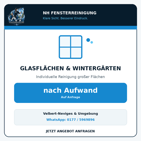 Glasflächen & Wintergärten