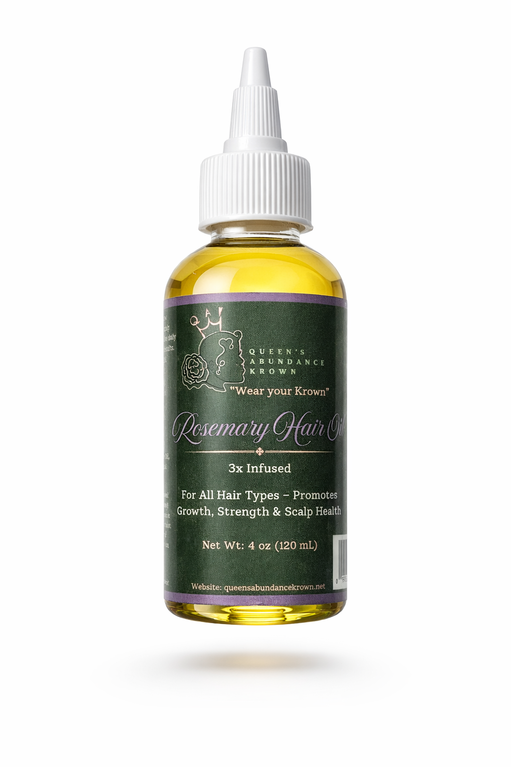 Rosemary Crown Anointing Oil – 3x Infused | Hair Growth • Spiritual Protection • Manifestation
