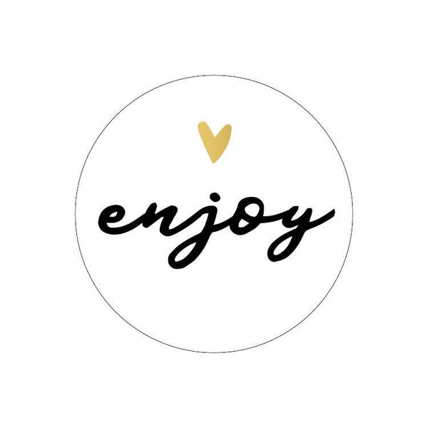 Sticker - enjoy (5 stuks)