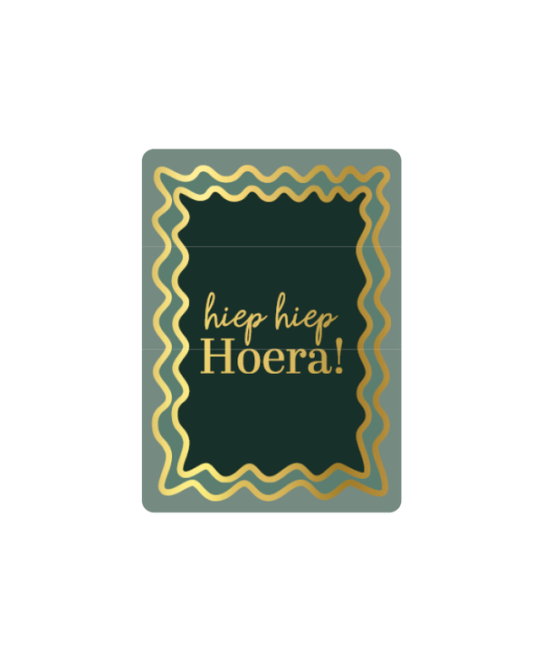 A7 - Hiep hiep hoera groen kader