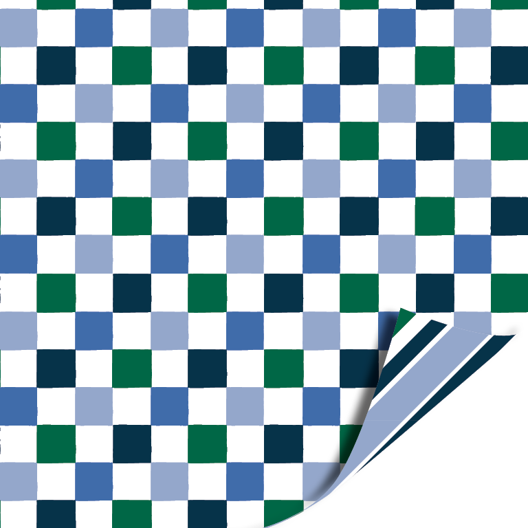 Cadeaupapier - Cubes blue