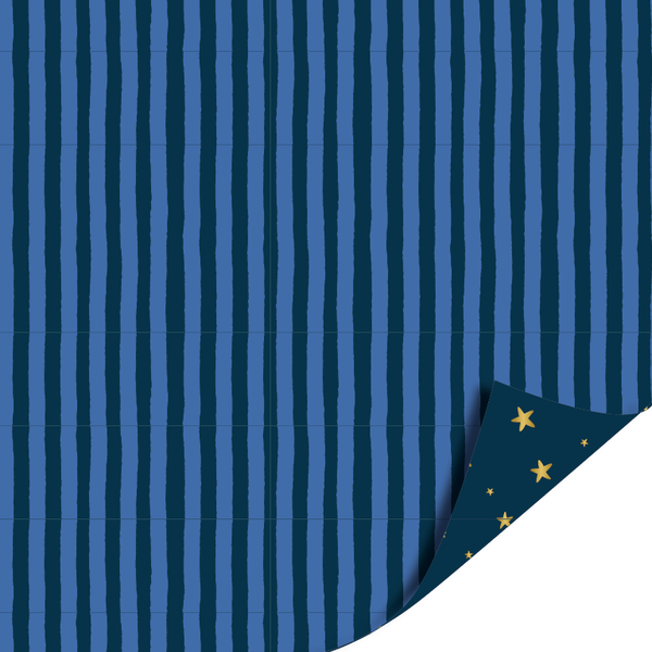 Cadeaupapier - Little Stars dark blue