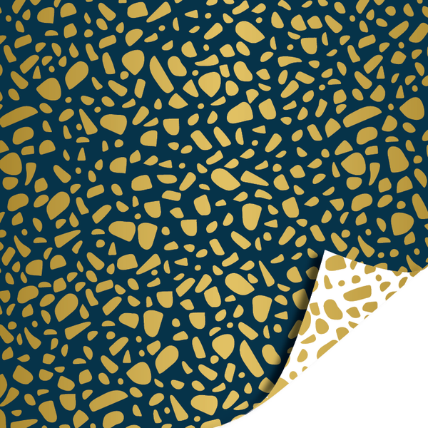 Cadeaupapier 'terrazzo gold'