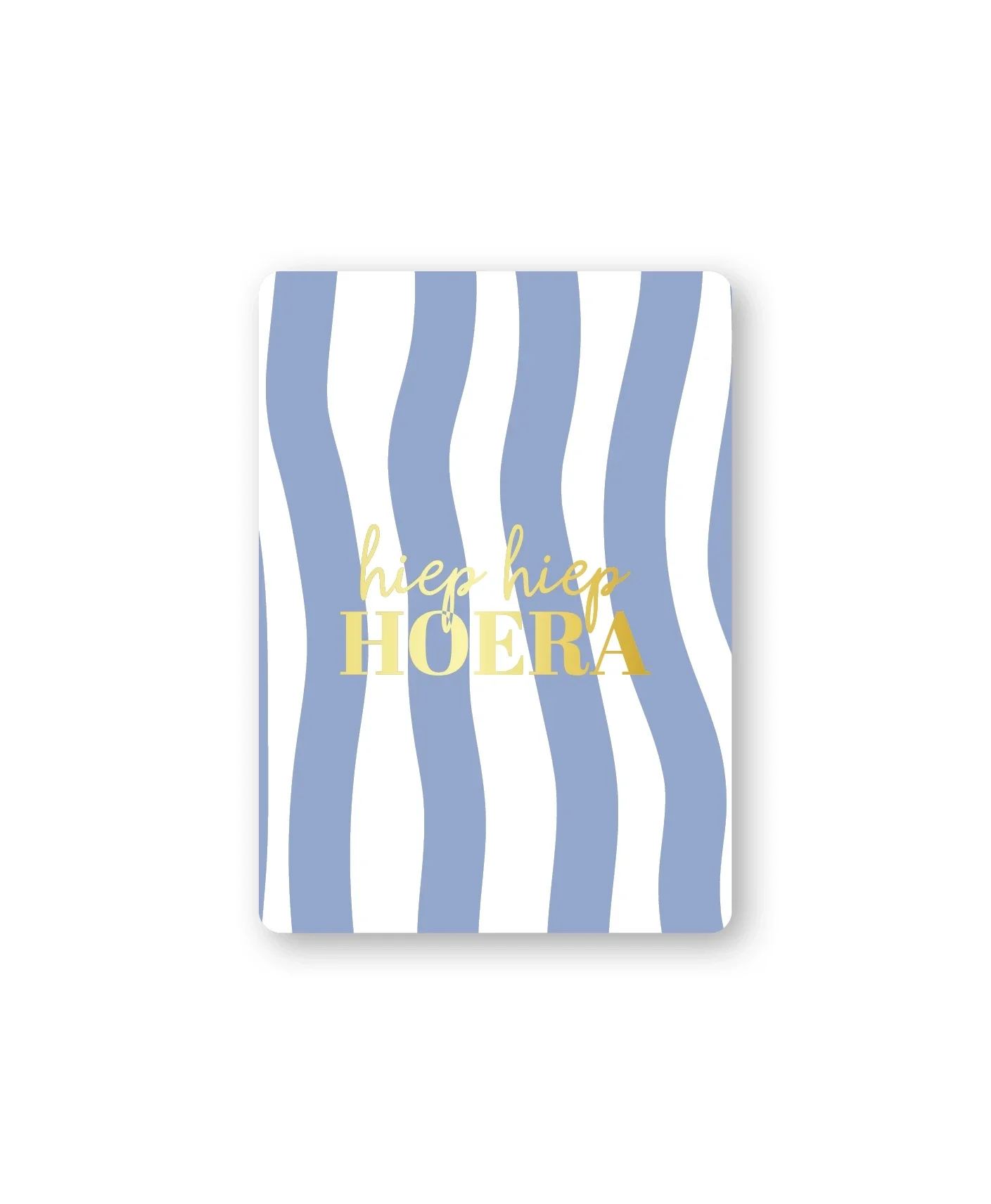 A7 - Hiep hiep hoera blauw/wit gestreept