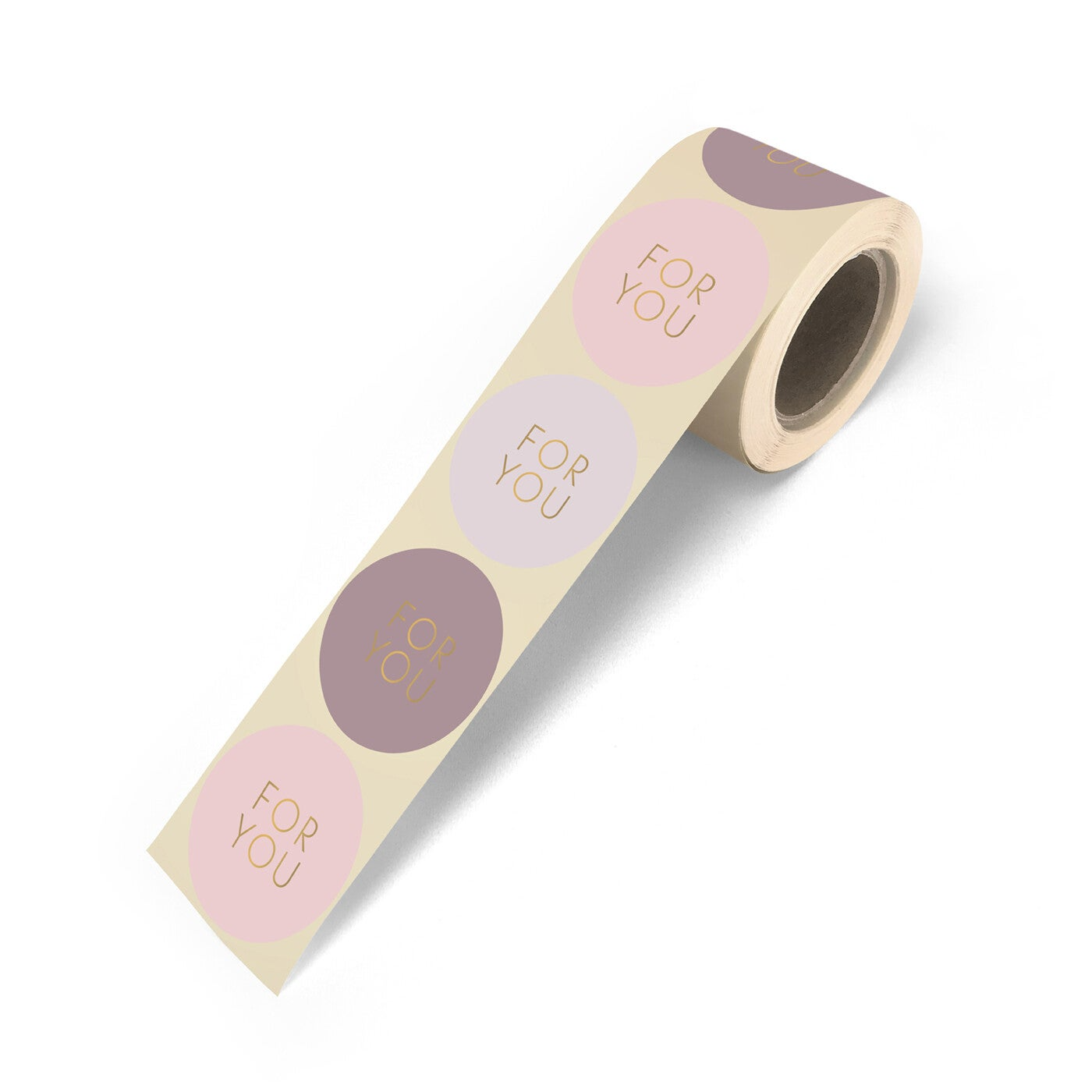 Sticker - for you - goudfolie (5 stuks)