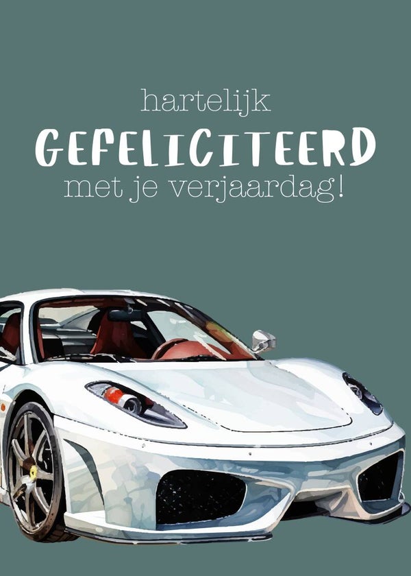 Gefeliciteerd - auto