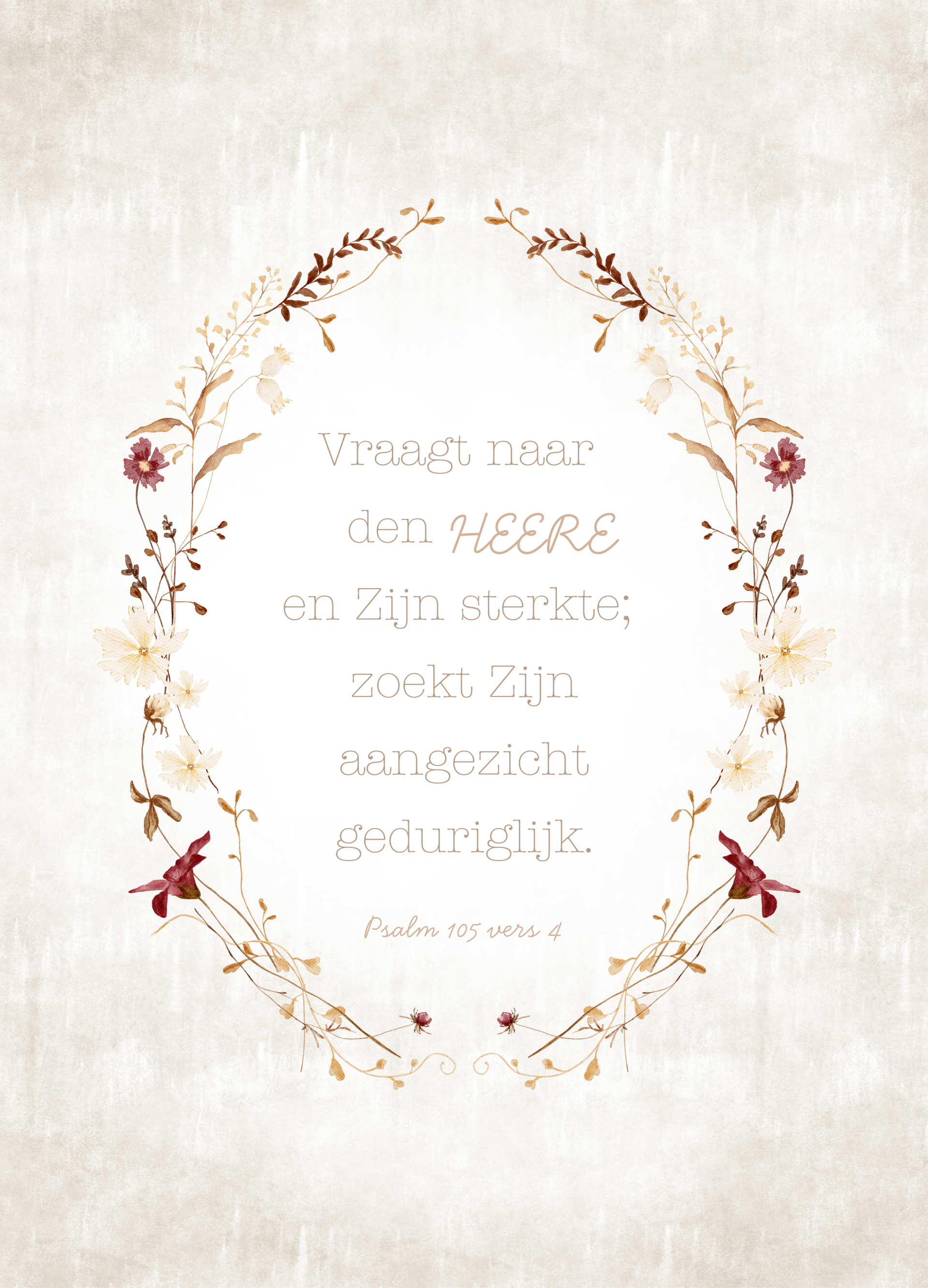 Bijbeltekst - Vraagt naar den Heere