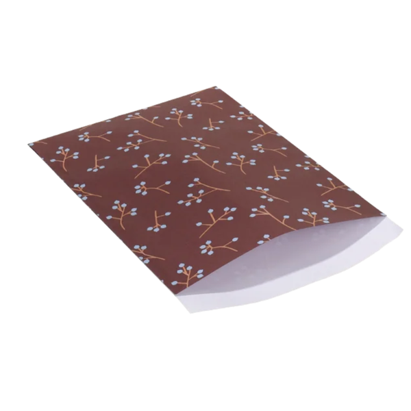 Cadeauzakje | 12x19 burgundy + blauw