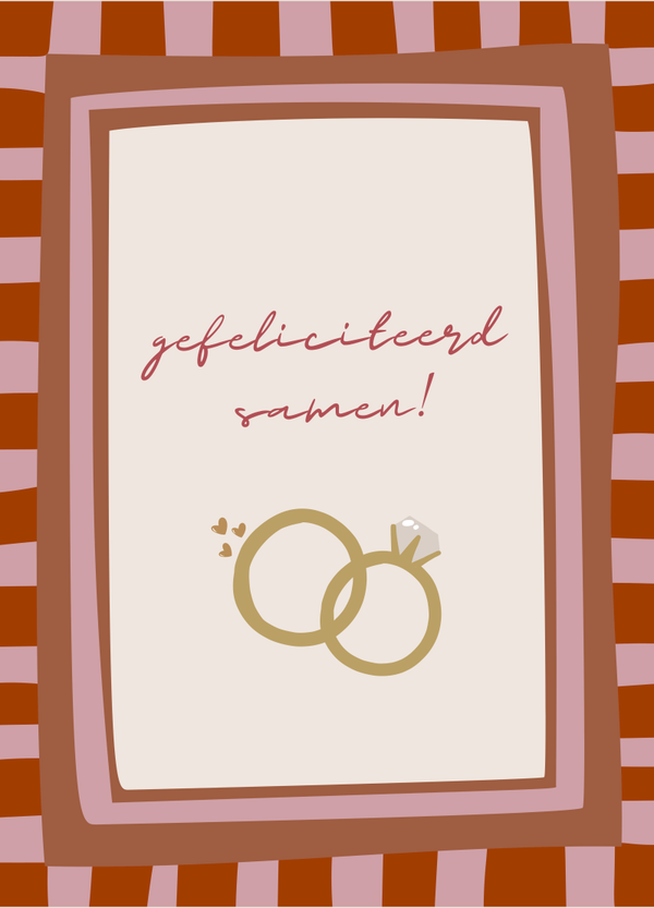 Huwelijk - gefeliciteerd samen