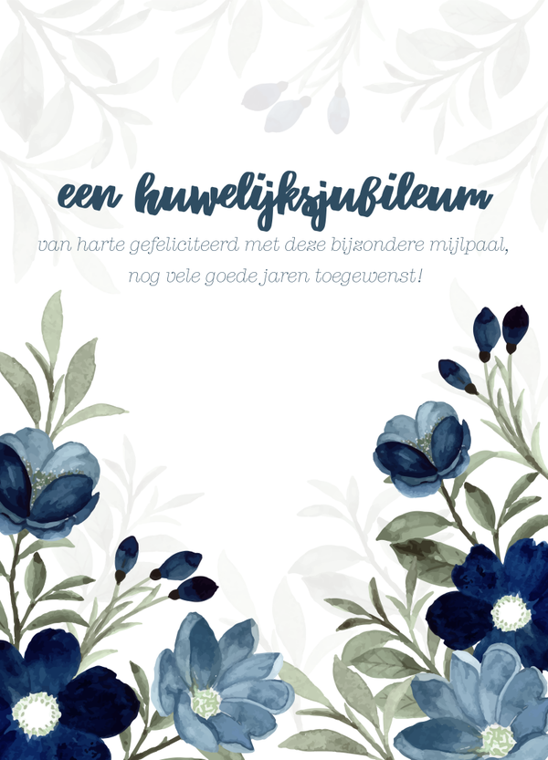 Huwelijksjubileum - mijlpaal