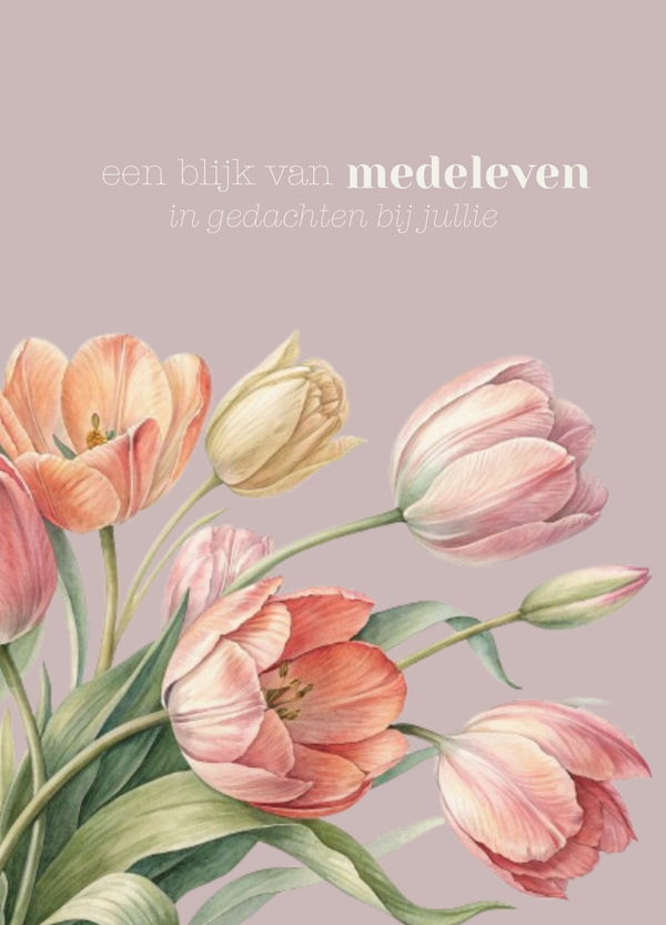 Blijk van medeleven - in gedachten bij jullie