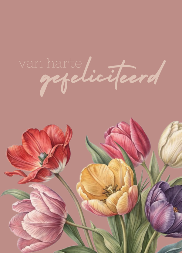 Van harte gefeliciteerd - boeketje