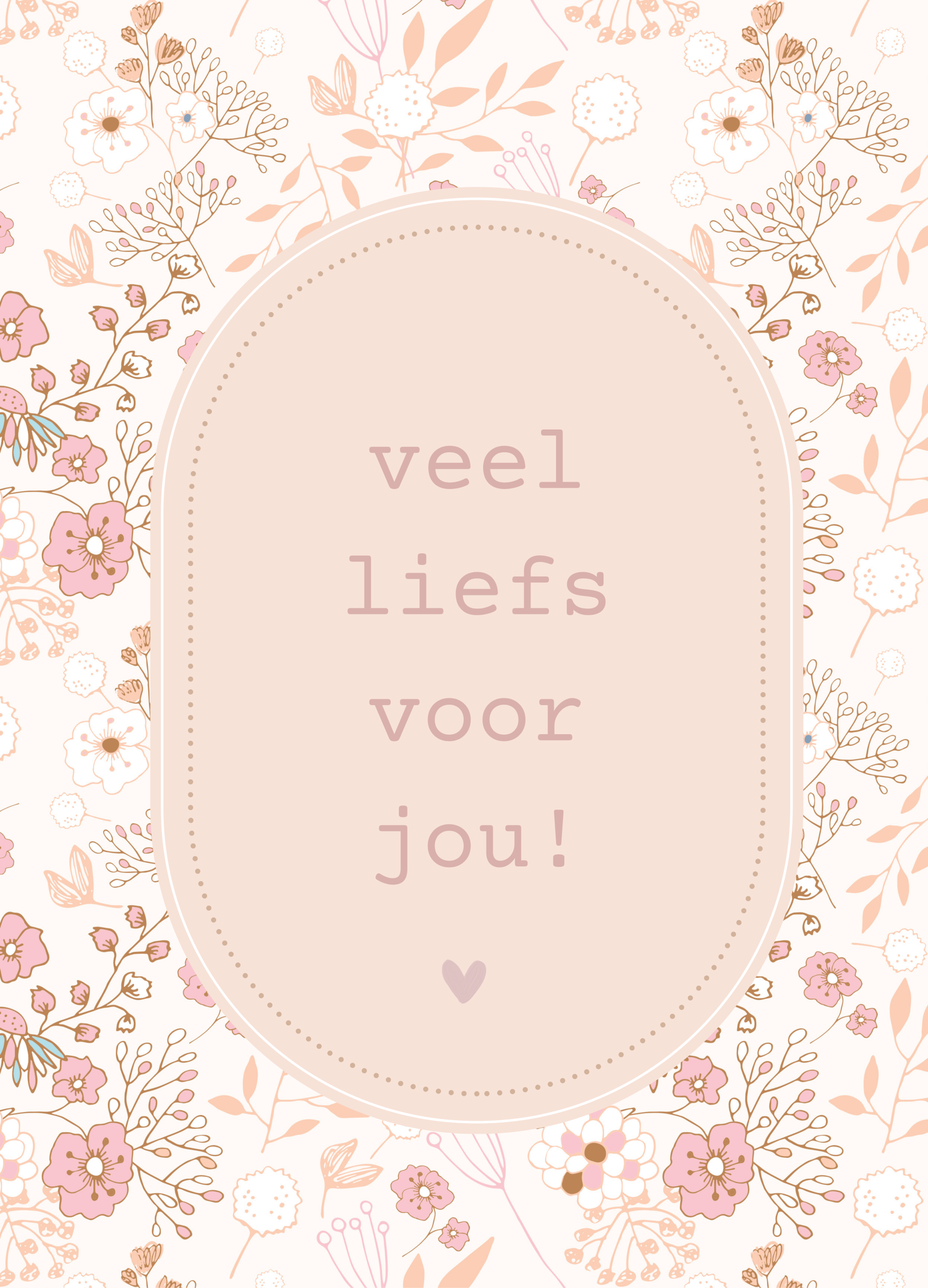 Veel liefs voor jou - ovaal