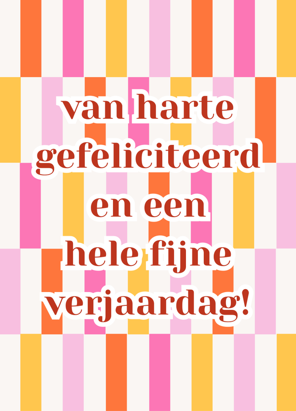 Verjaardag - fleurige blokken