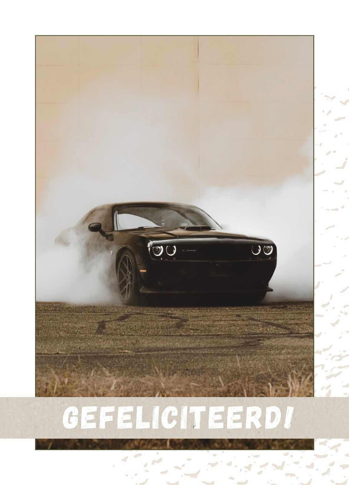 Stoere auto - gefeliciteerd!