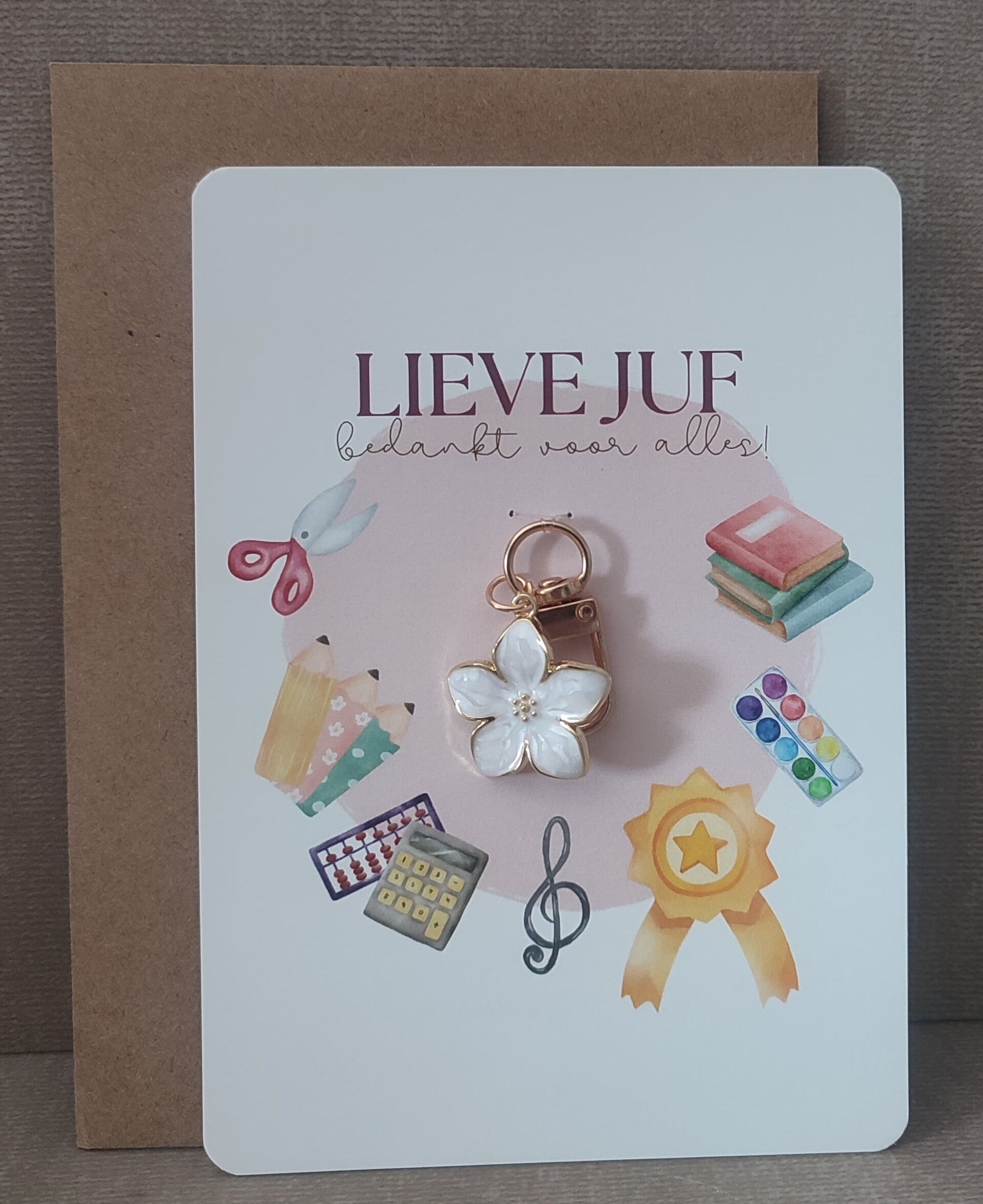 Cadeaukaart - bedankt lieve juf!