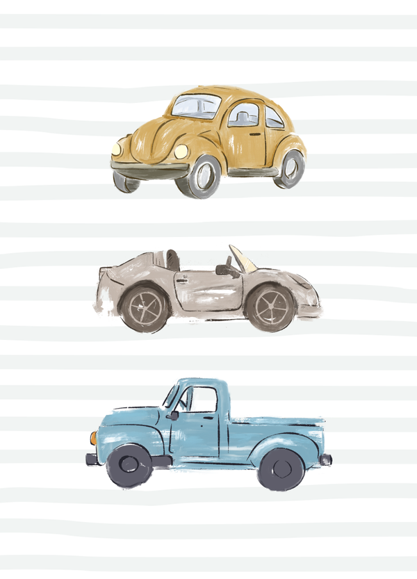 Blanco TG - 3 auto's op een rij