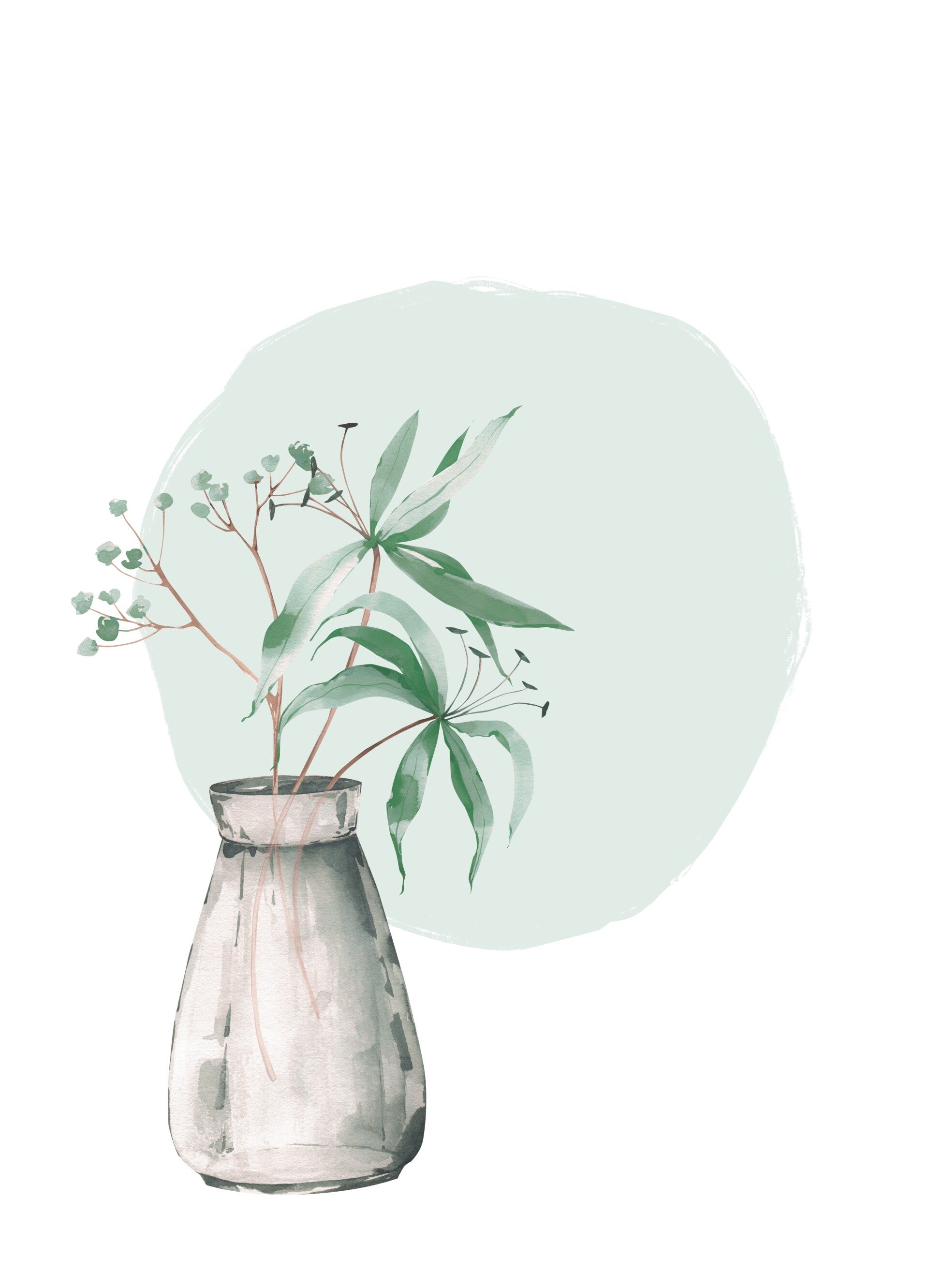 Blanco - vaas groene cirkel