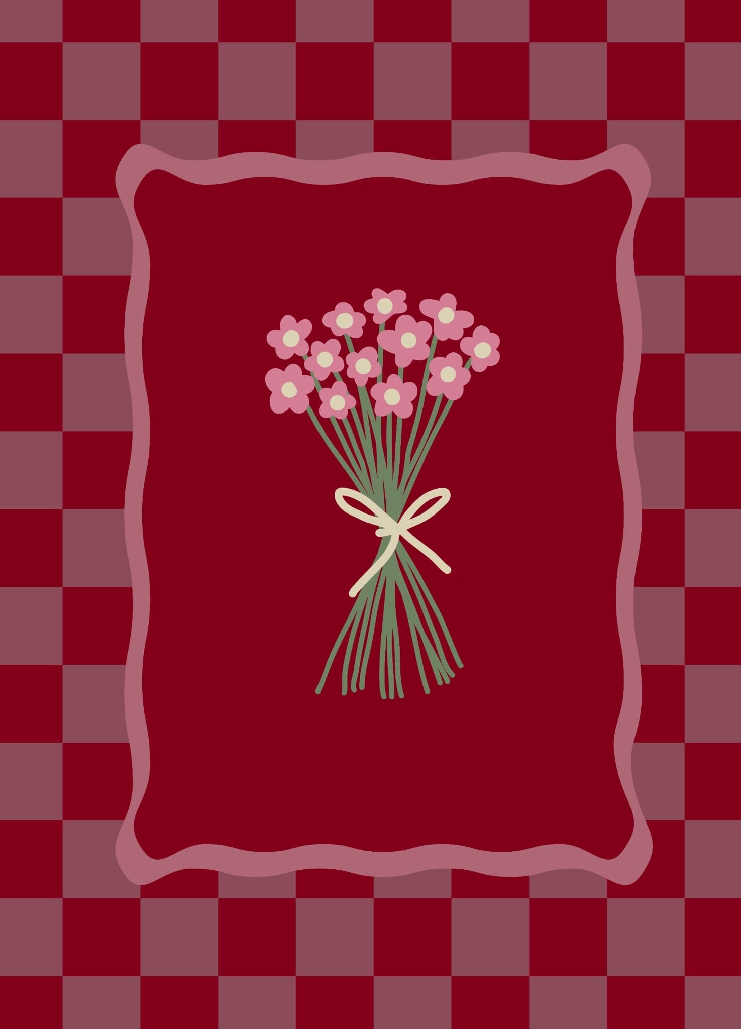 Blanco - bosje bloemen