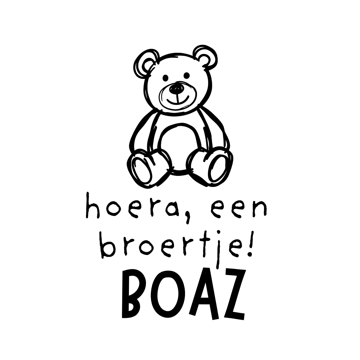 Sticker | Beer | hoera een broertje!
