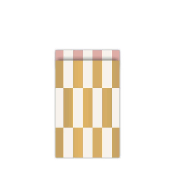 Cadeauzakje colour blocking duotone goud | 12x19cm (5 stuks)