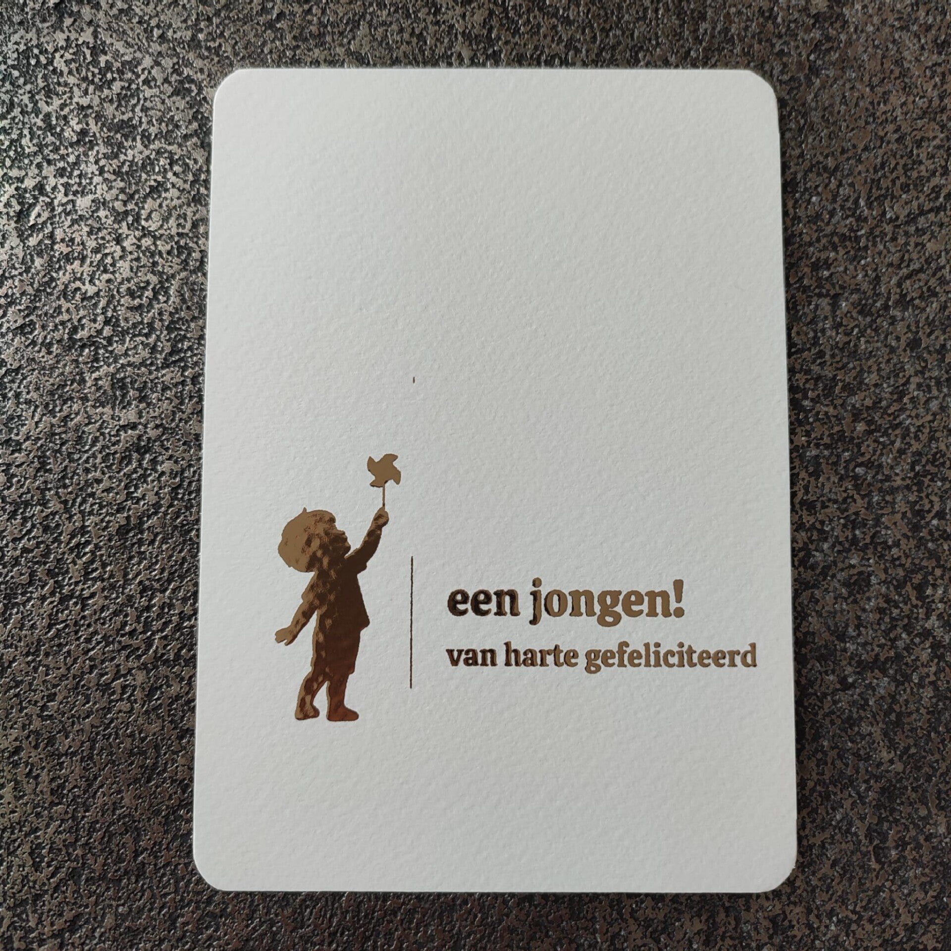 Goudfolie - Geboorte | een jongen