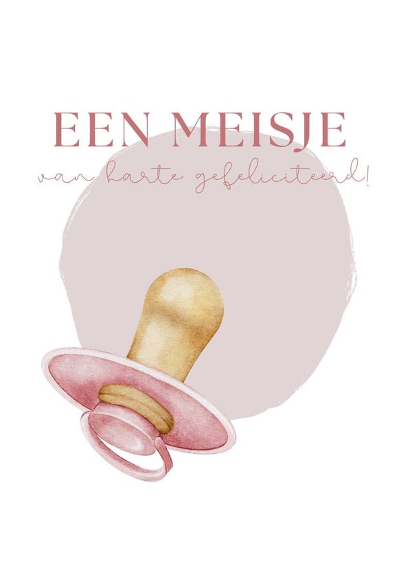 Een meisje - speen