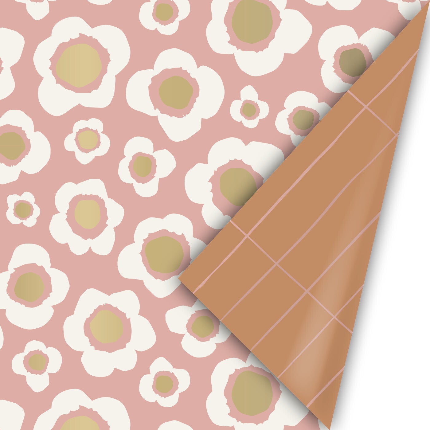 Cadeaupapier 'Flowers natural'