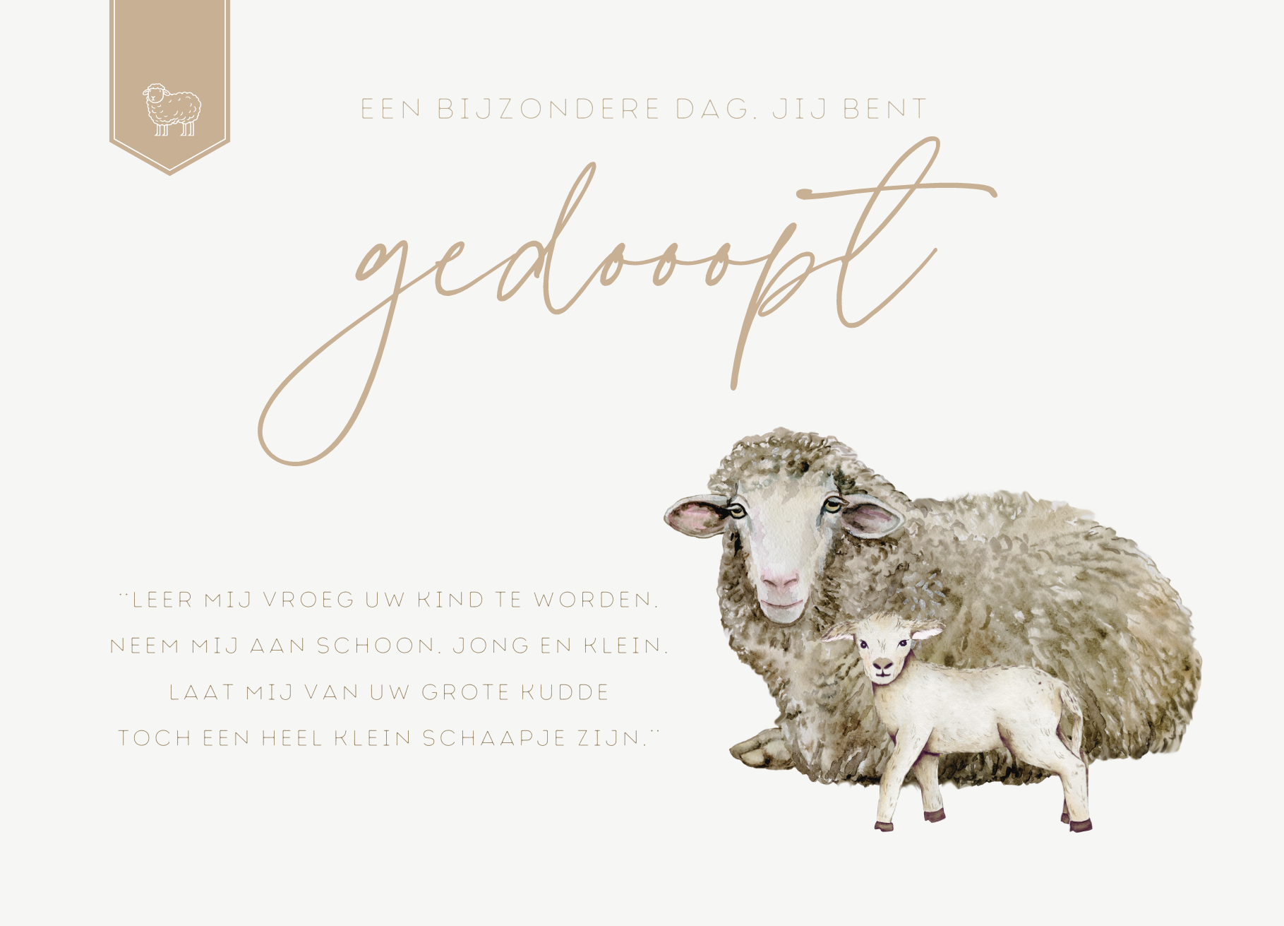 Doop - leer mij vroeg Uw kind te worden