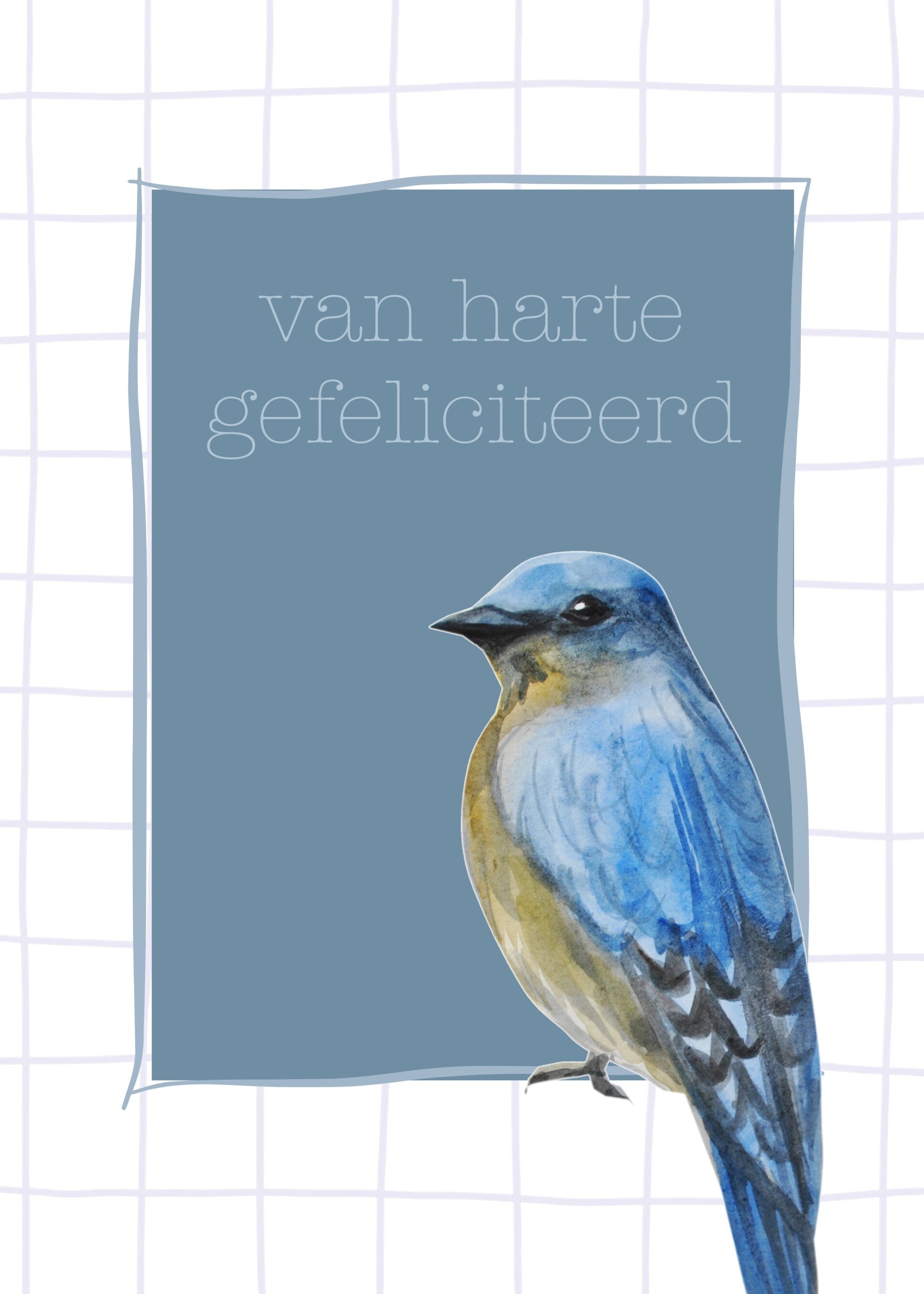 Gefeliciteerd - vogel