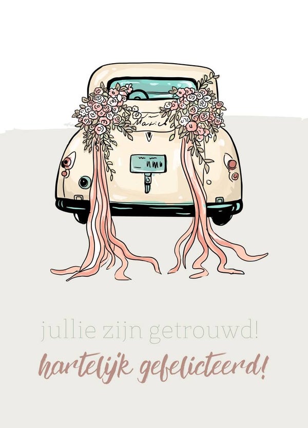 Huwelijk - Getrouwd - trouwauto