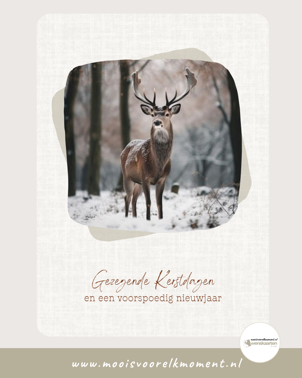 Gezegende Kerstdagen - hert